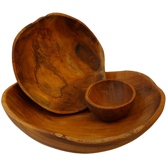 Alfa Serving Teak Wooden Bowl