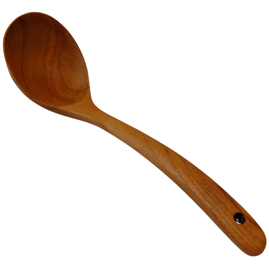 Big Wooden Soup Serving Spoon