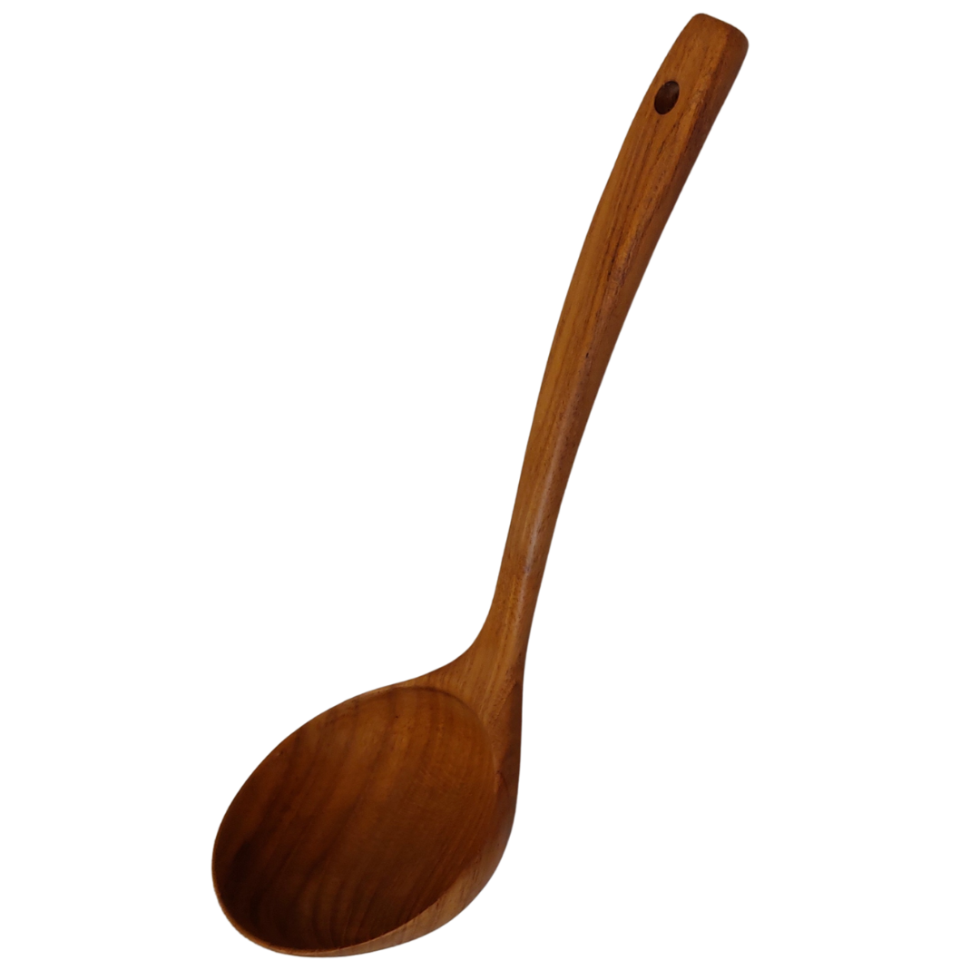 Big Wooden Soup Serving Spoon